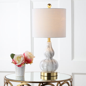 Anya 20.5" Mini Glass LED Table Lamp
